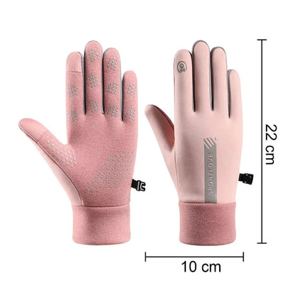 Winter Gloves Women Cycling Bike Thermal Fleece Cold Resistance Wind Waterproof Bicycle Warm Outdoor Running Skiing Mittens